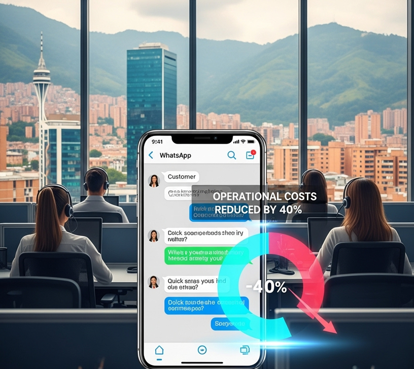 Chatbot WhatsApp para Call Centers en Medellín: Automatización Inteligente que Reduce Costos Operativos 40%